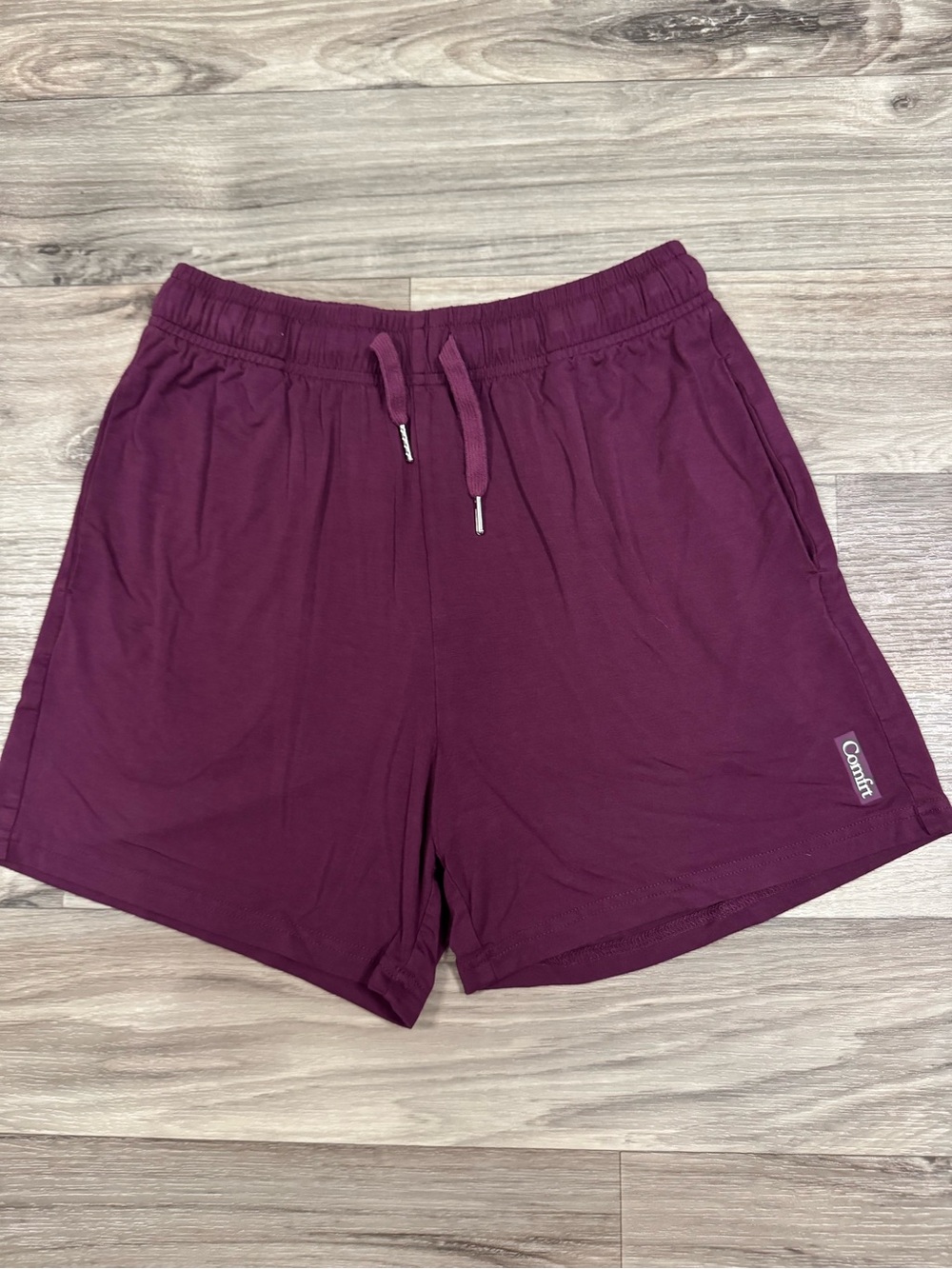 Comfrt Cloud Lounge Shorts in Plum Size Extra Small